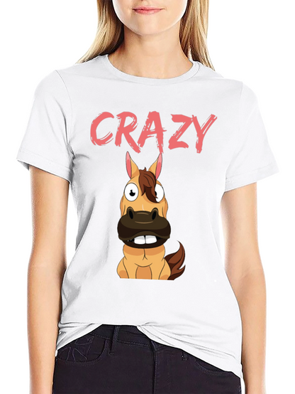 Crazy Horse Graphic Tee - Black Cotton Blend