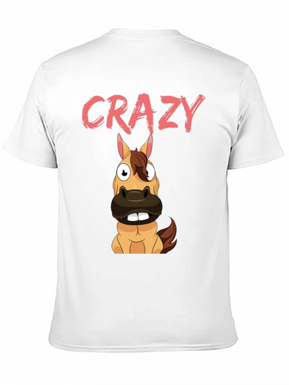 Crazy Horse Graphic Tee - Black Cotton Blend