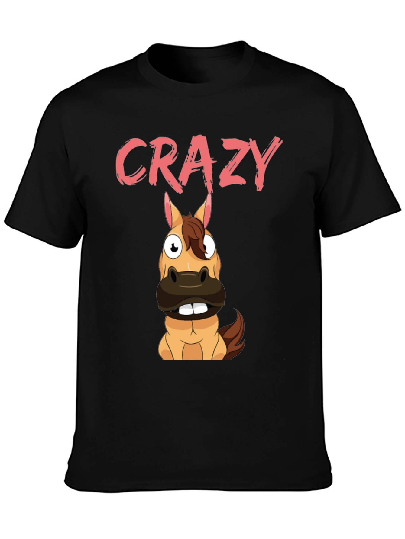 Crazy Horse Graphic Tee - Black Cotton Blend