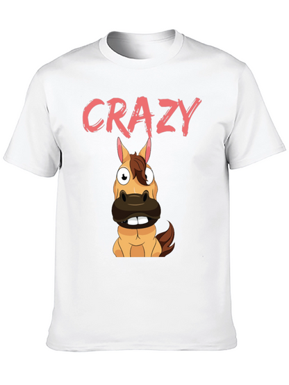 Crazy Horse Graphic Tee - Black Cotton Blend