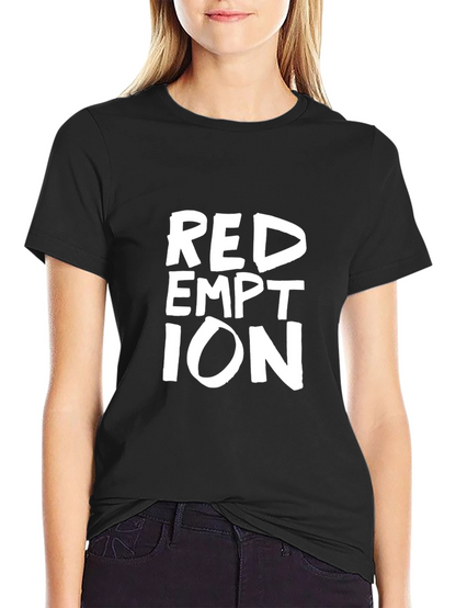 Redemption Graphic Print Black T-Shirt