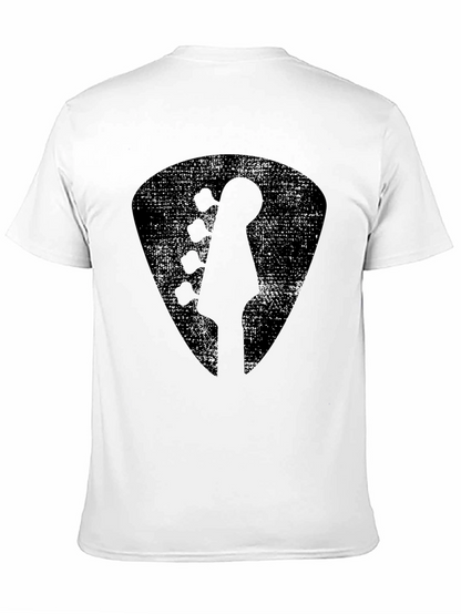 Black Guitar Pick T-Shirt - Rock Music Tee
