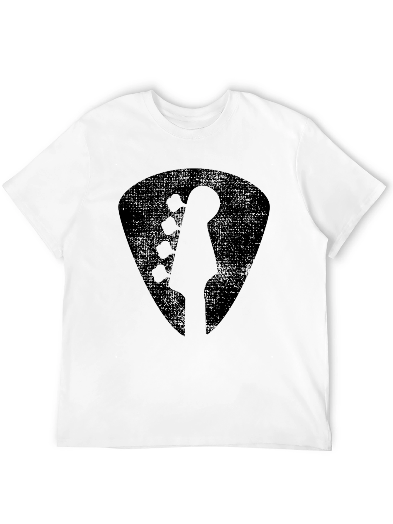 Black Guitar Pick T-Shirt - Rock Music Tee