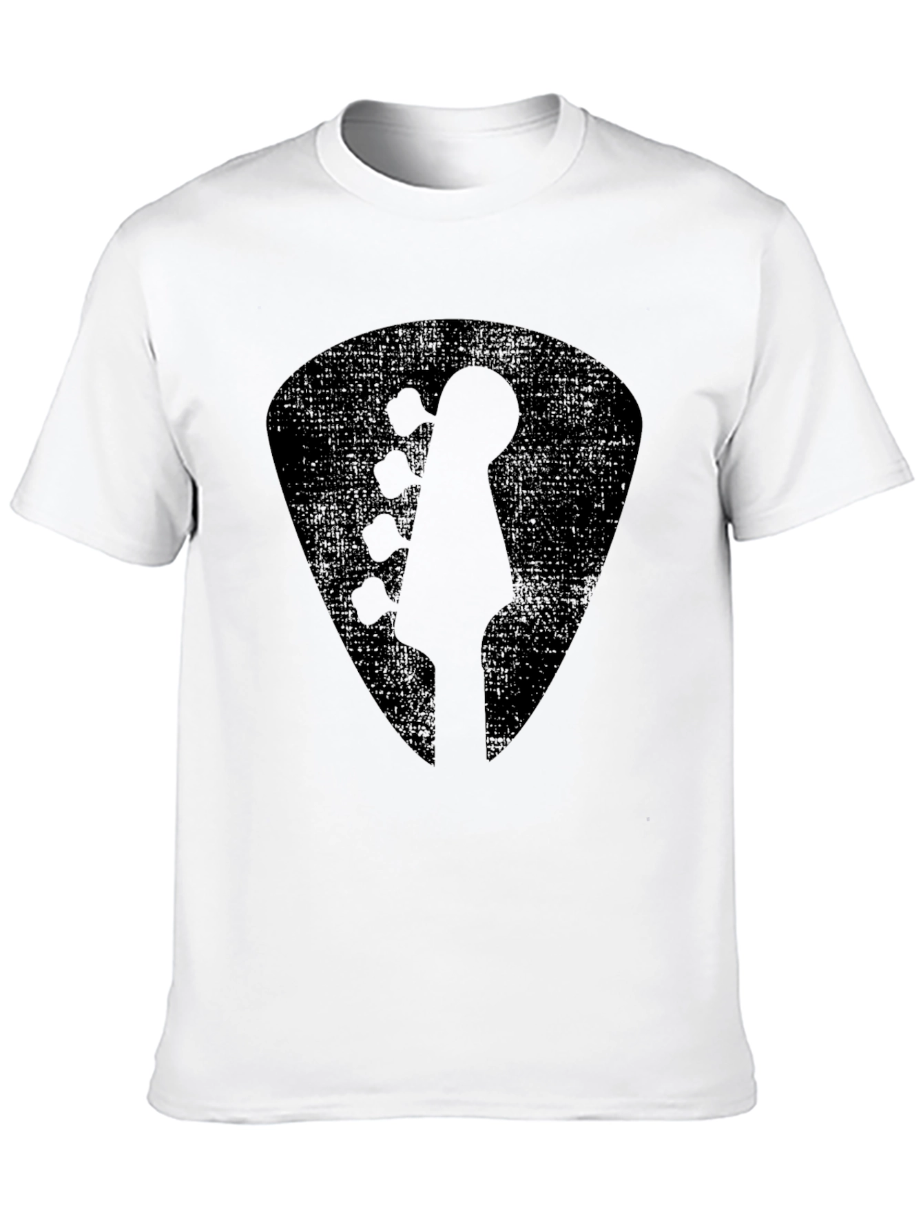 Black Guitar Pick T-Shirt - Rock Music Tee