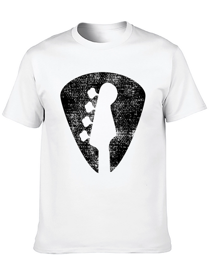 Black Guitar Pick T-Shirt - Rock Music Tee