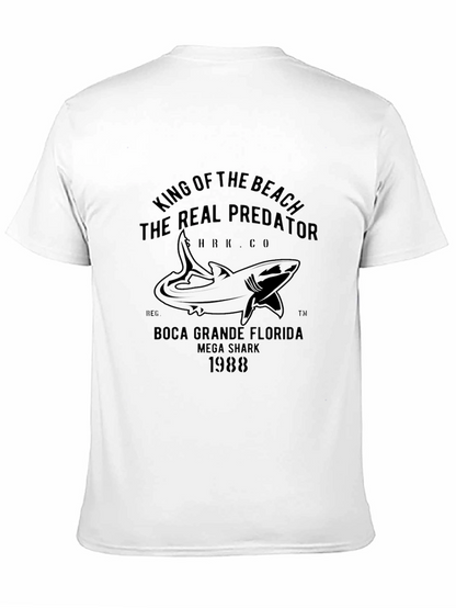 King of the Beach Shark Graphic Tee - Black