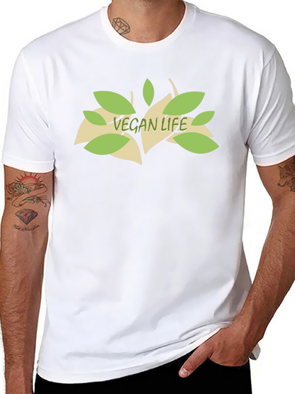 Vegan Life Tee - Black Cotton T-Shirt