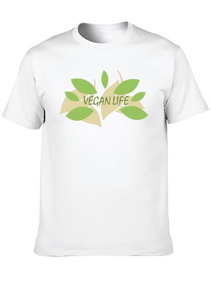 Vegan Life Tee - Black Cotton T-Shirt