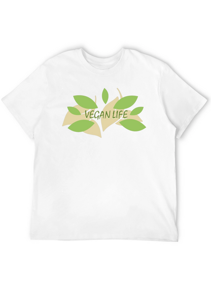 Vegan Life Tee - Black Cotton T-Shirt
