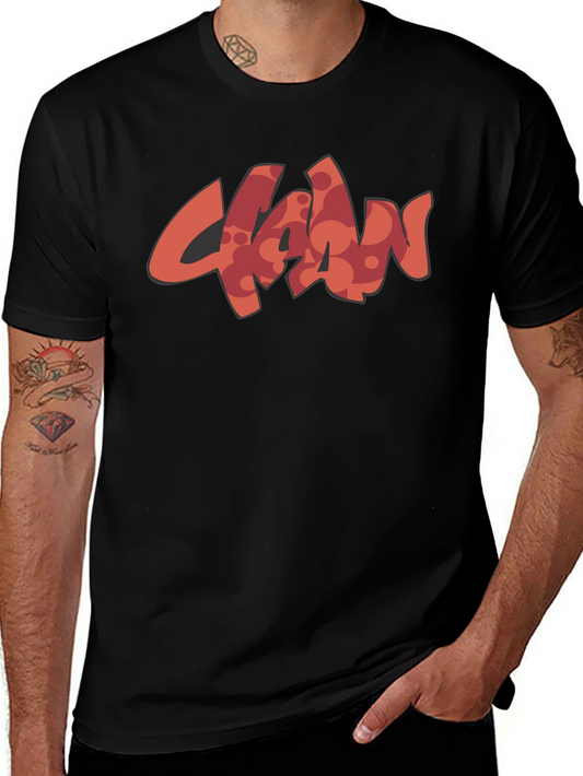 Stylish Black T-Shirt with Unique Graphic Design