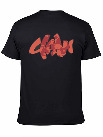 Stylish Black T-Shirt with Unique Graphic Design