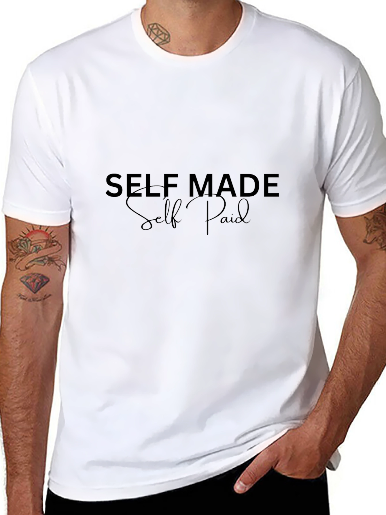 Self Made Paid Black Tee