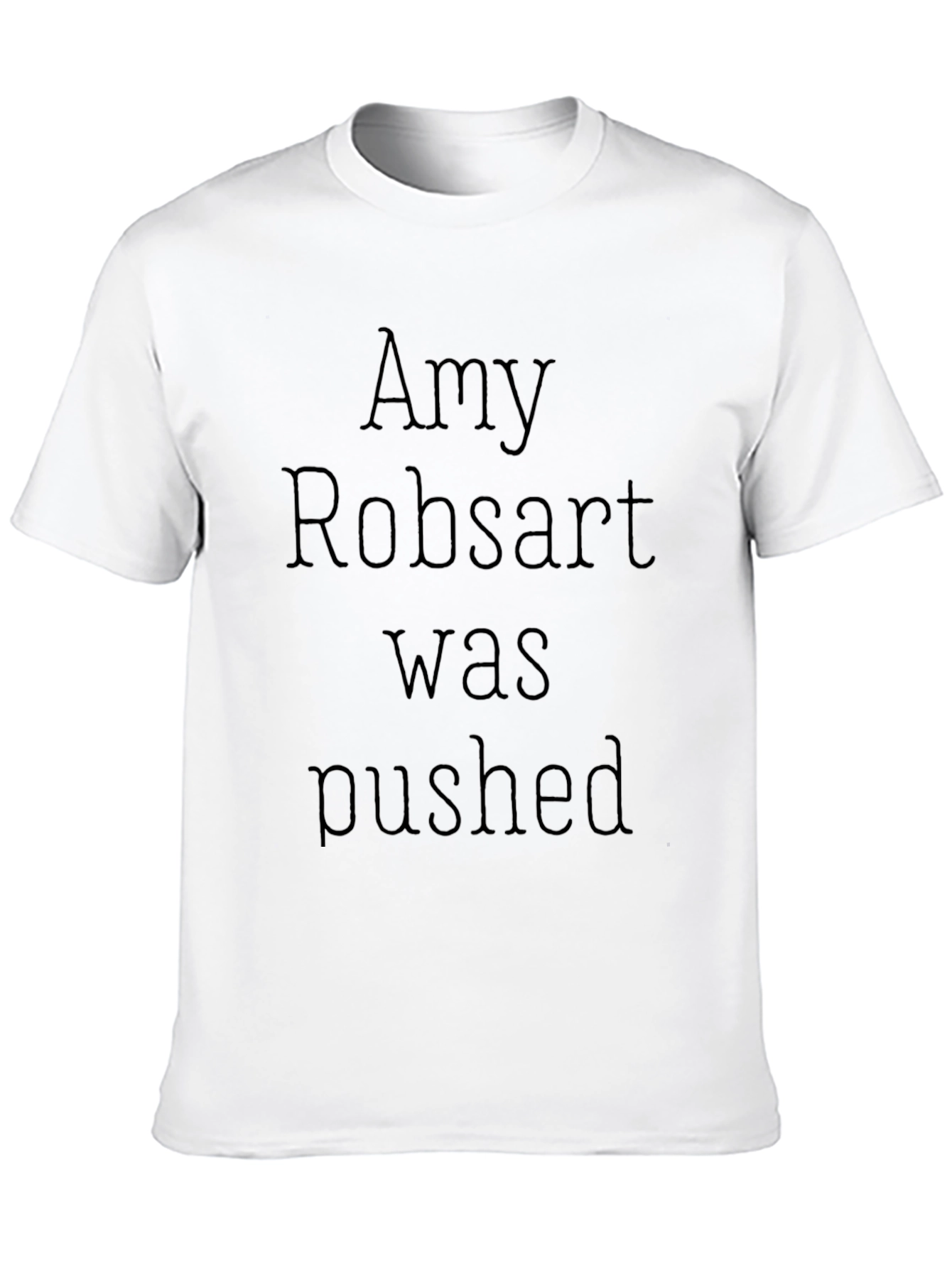Amy Robsart Was Pushed T-Shirt Black Graphic Tee