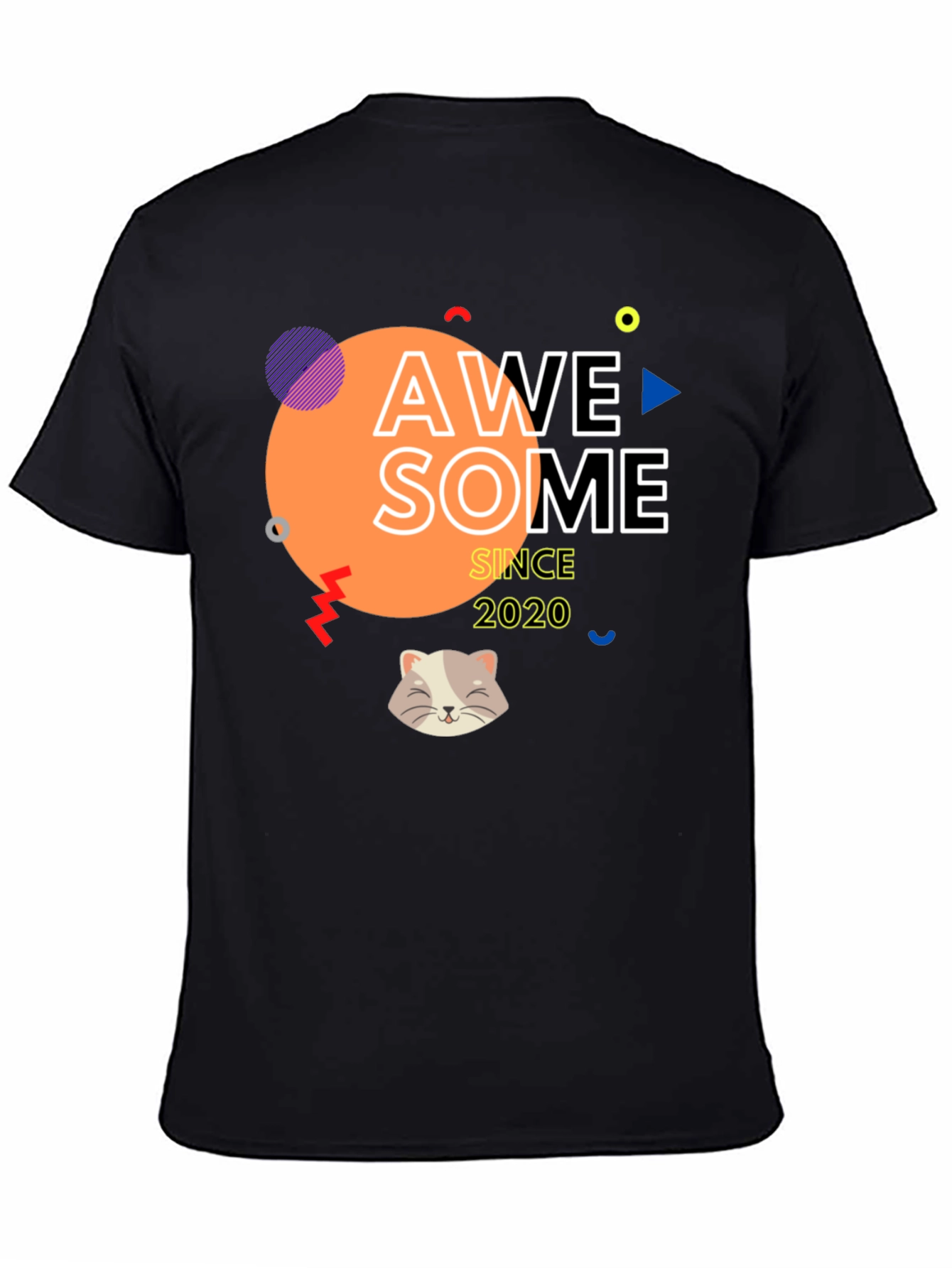 Awesome Since 2020 T-Shirt with Cat