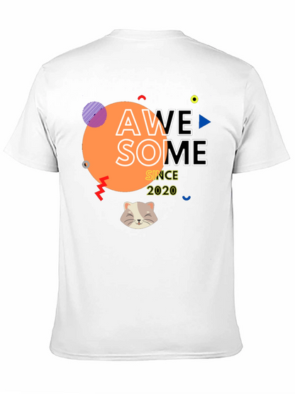 Awesome Since 2020 T-Shirt with Cat