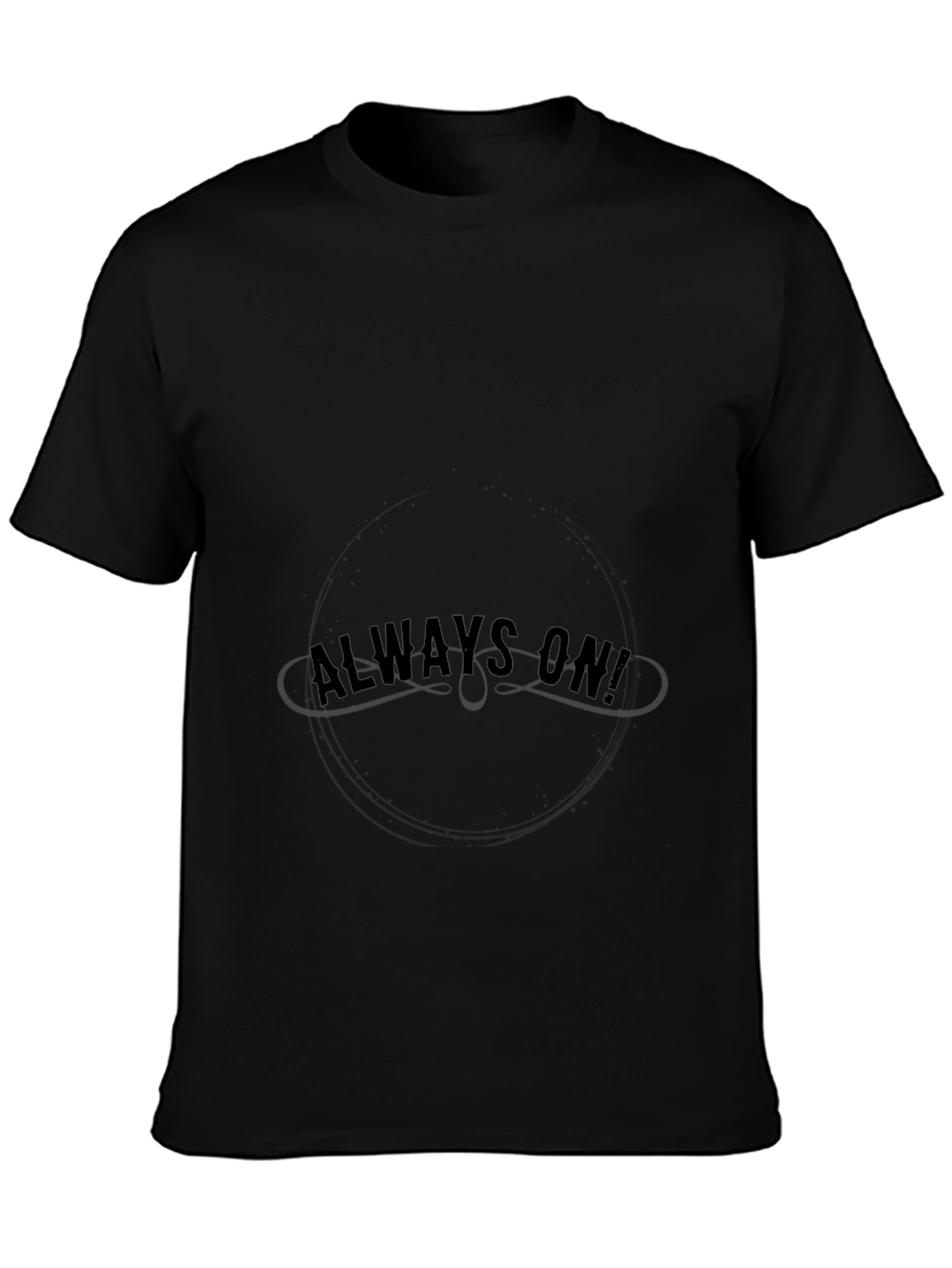 Always On Black Graphic T-Shirt