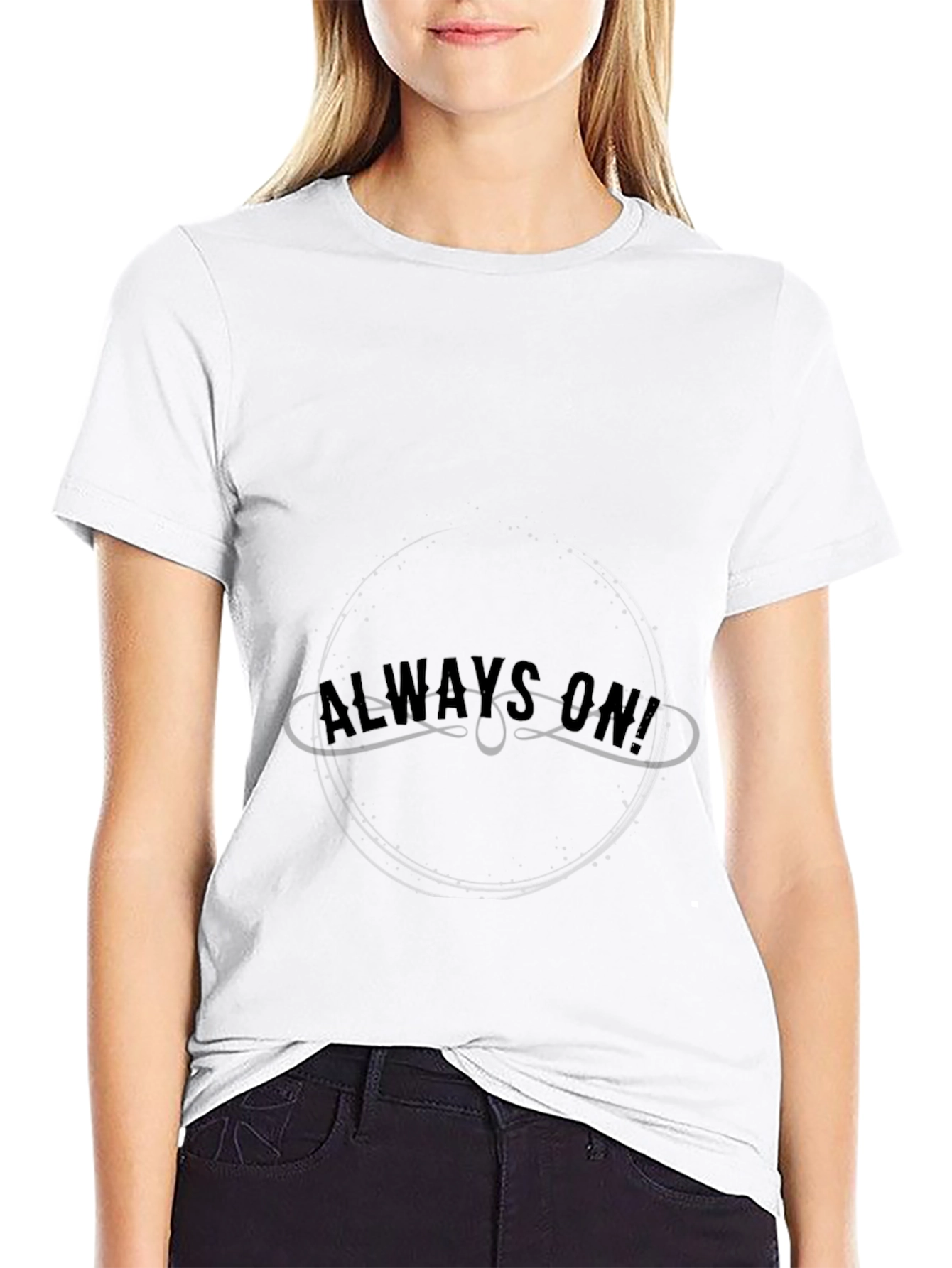 Always On Black Graphic T-Shirt