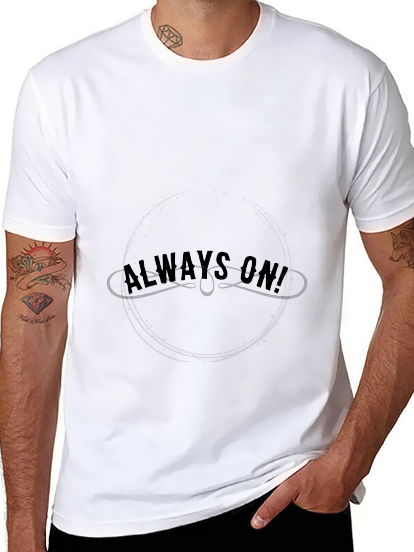 Always On Black Graphic T-Shirt