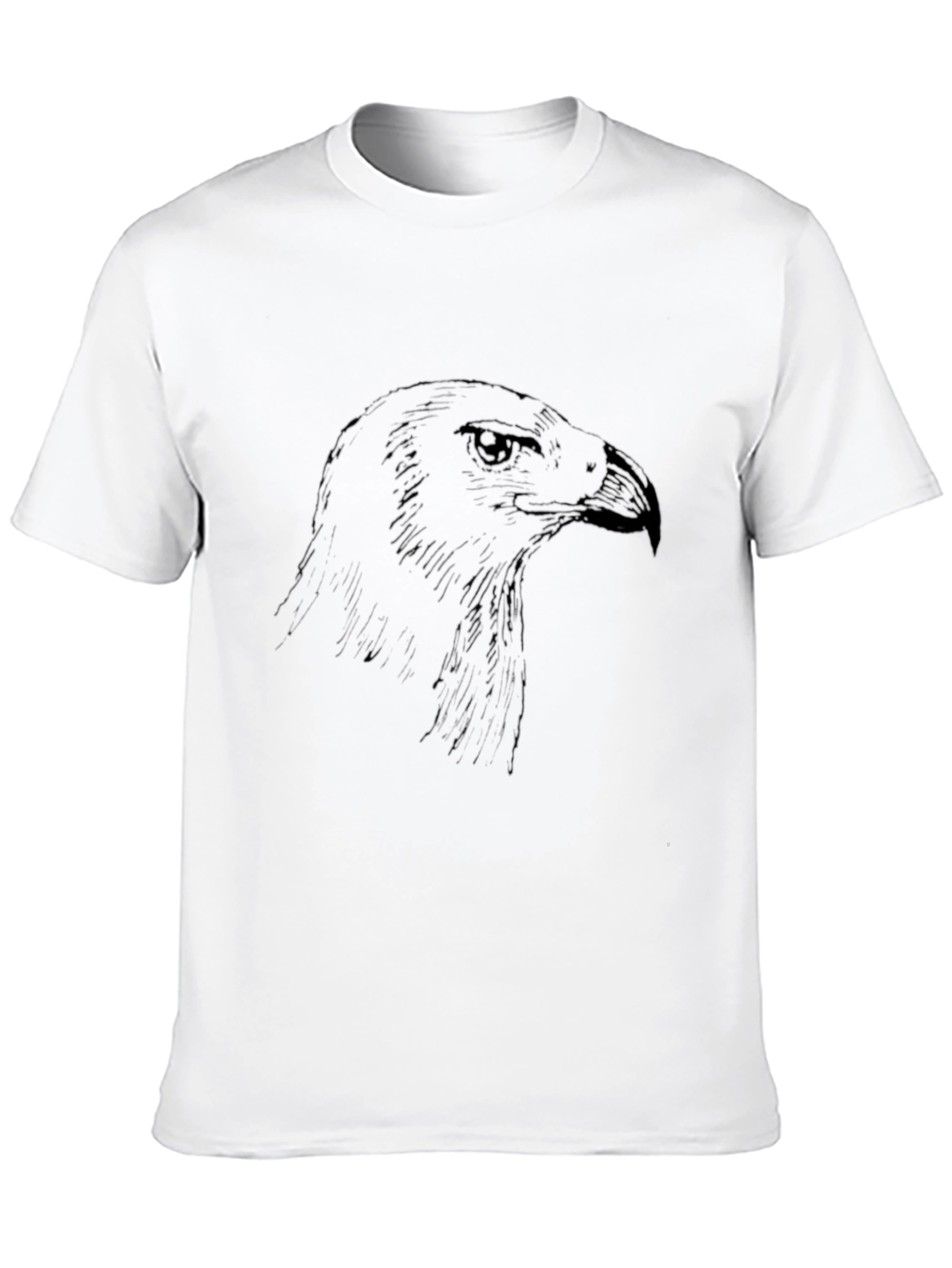 Mens Black Eagle Graphic Print T-Shirt