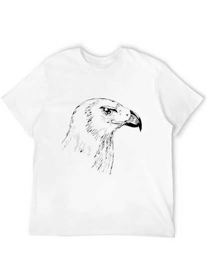 Mens Black Eagle Graphic Print T-Shirt