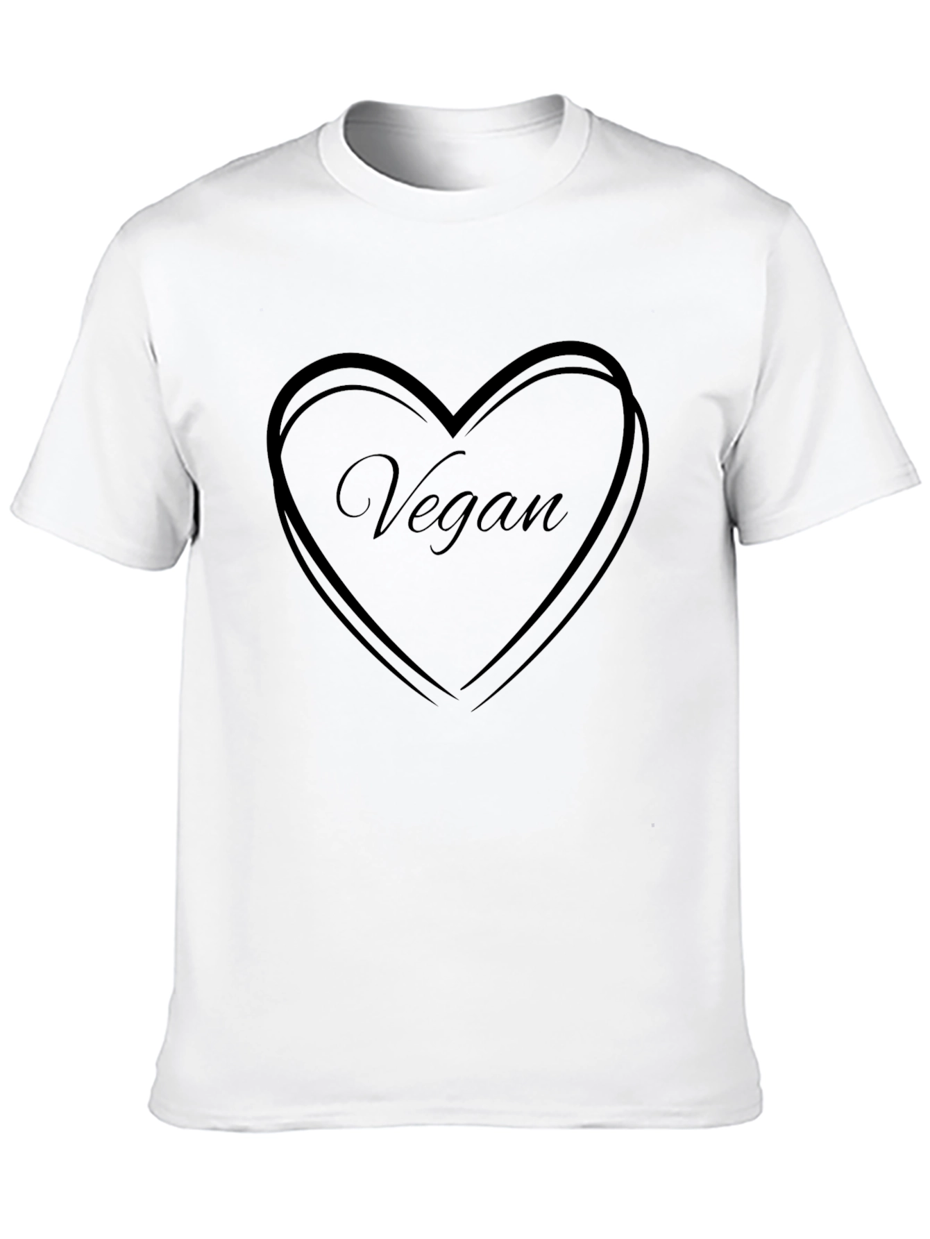 Vegan Heart T-Shirt - Show Your Love!