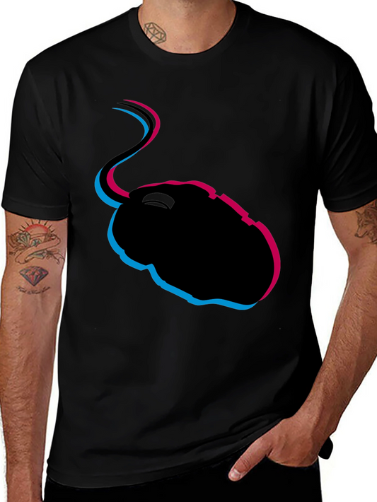 Retro Mouse Graphic T-Shirt - Gamer Style