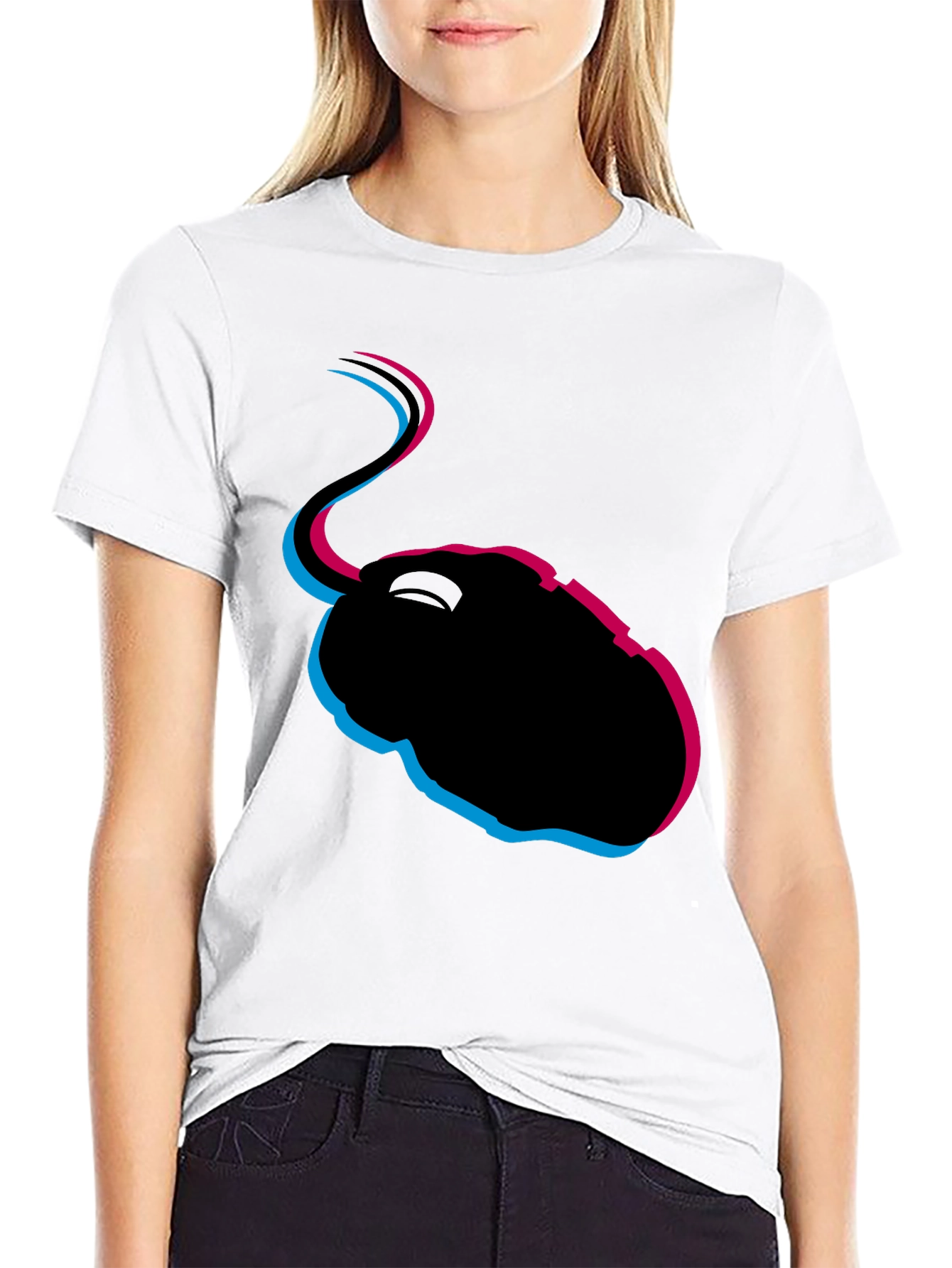 Retro Mouse Graphic T-Shirt - Gamer Style