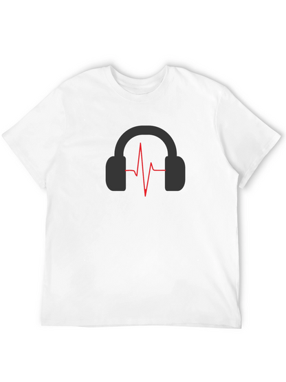 Headphones Pulse T-Shirt - Stylish Music Lover Tee