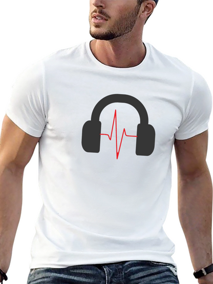 Headphones Pulse T-Shirt - Stylish Music Lover Tee