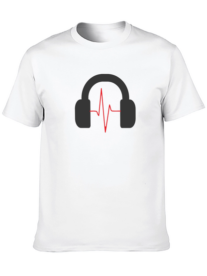 Headphones Pulse T-Shirt - Stylish Music Lover Tee