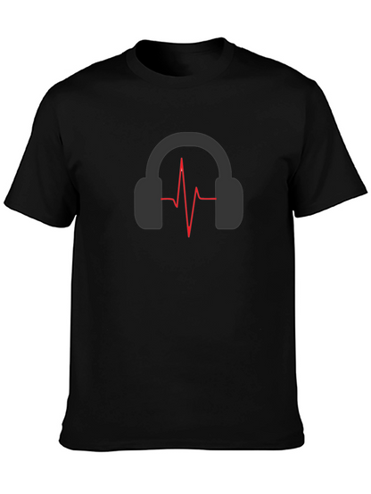 Headphones Pulse T-Shirt - Stylish Music Lover Tee