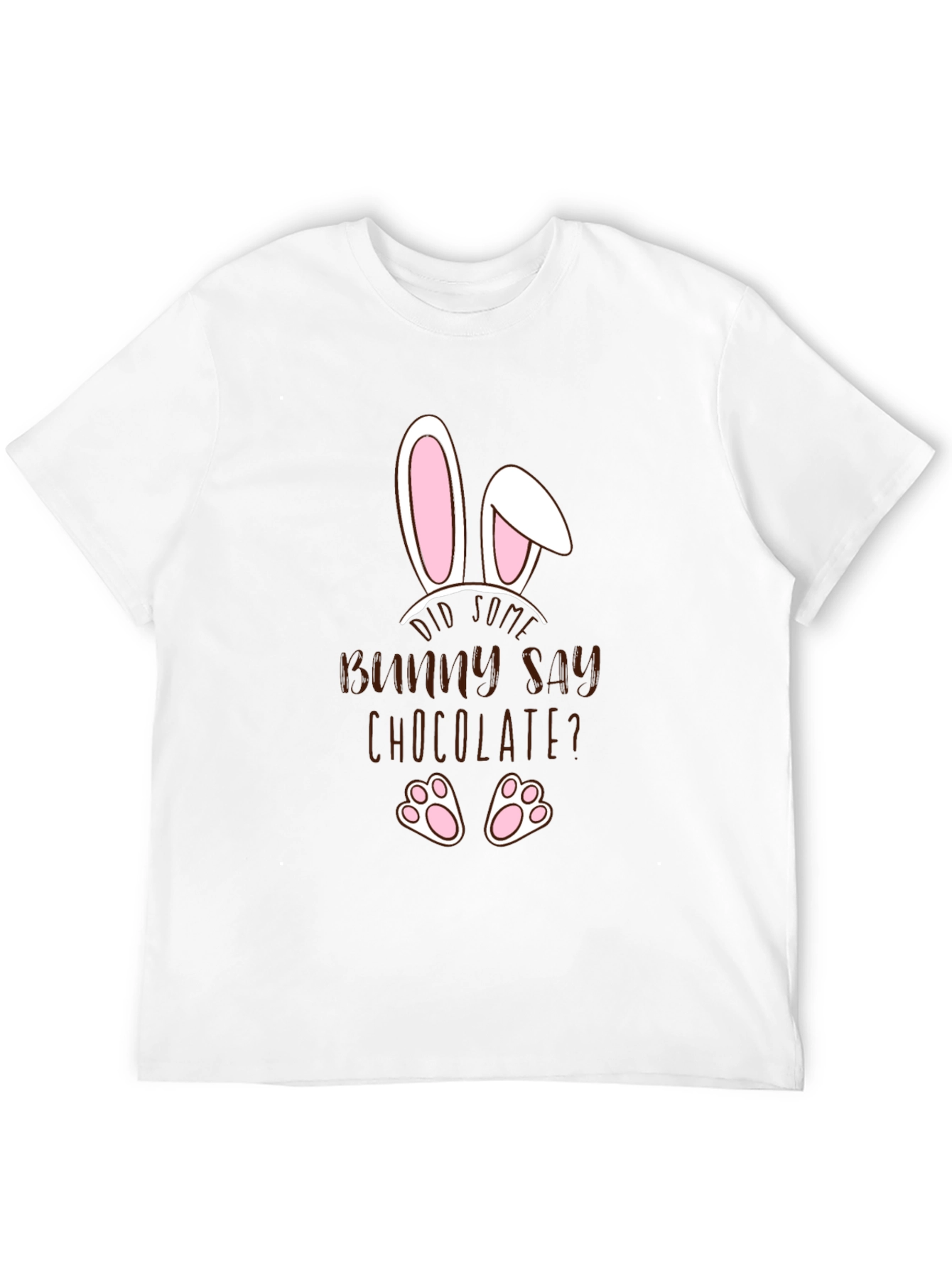 Funny Easter Bunny Chocolate Mens T-Shirt