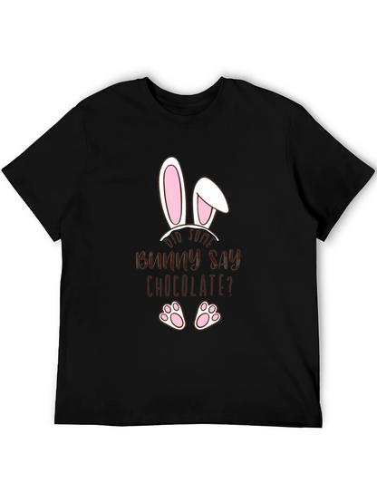 Funny Easter Bunny Chocolate Mens T-Shirt