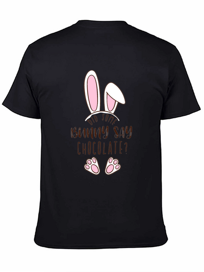 Funny Easter Bunny Chocolate Mens T-Shirt