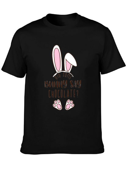 Funny Easter Bunny Chocolate Mens T-Shirt