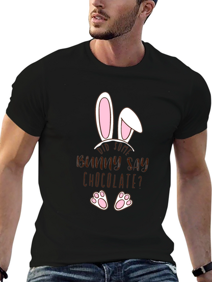 Funny Easter Bunny Chocolate Mens T-Shirt