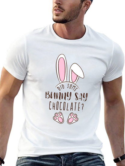 Funny Easter Bunny Chocolate Mens T-Shirt