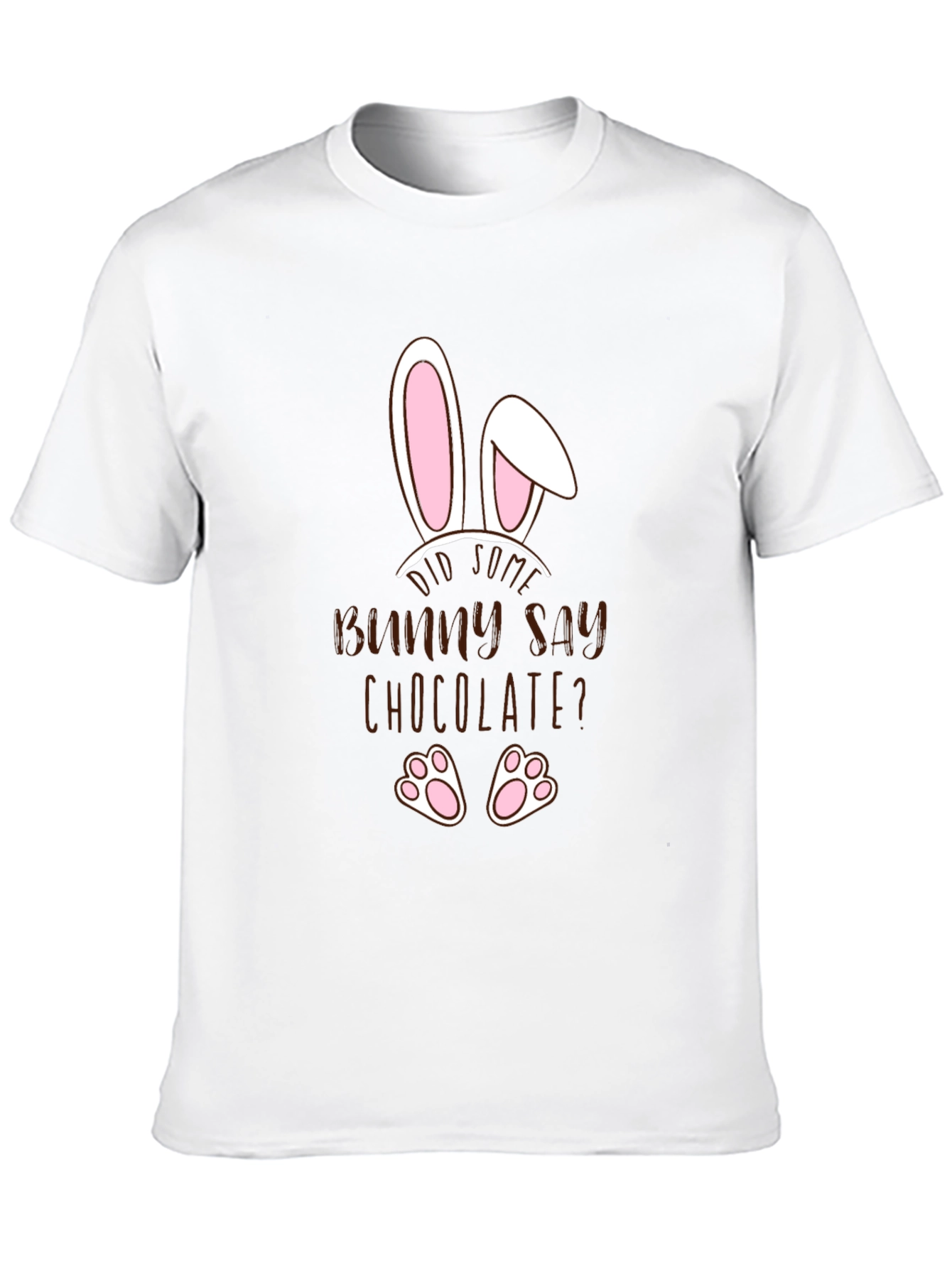 Funny Easter Bunny Chocolate Mens T-Shirt