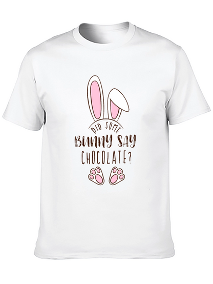 Funny Easter Bunny Chocolate Mens T-Shirt