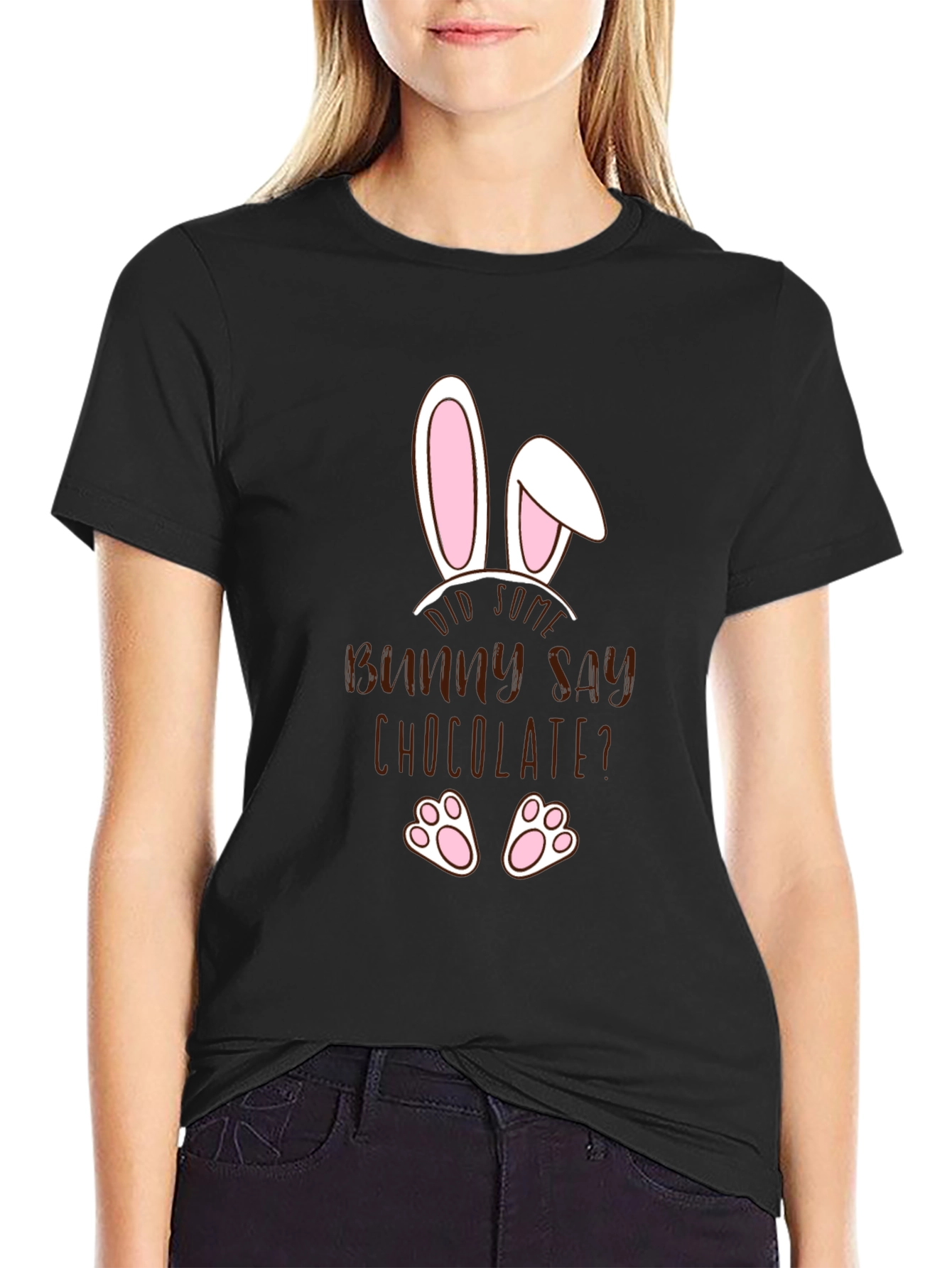 Funny Easter Bunny Chocolate Mens T-Shirt