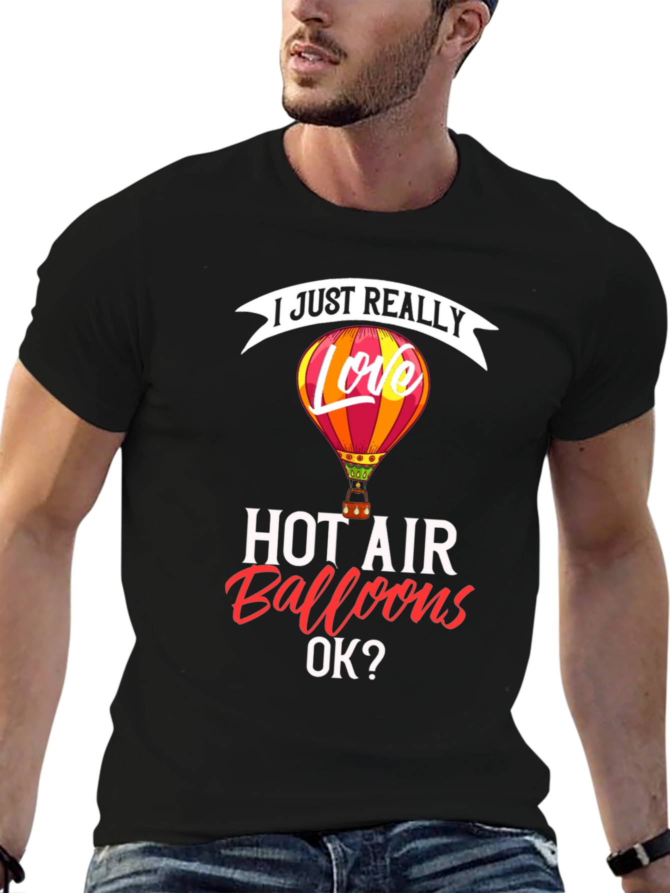 I Love Hot Air Balloons Graphic T-Shirt