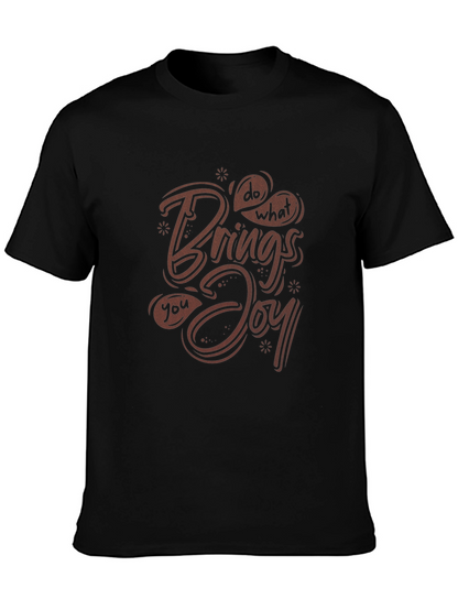 Do What Brings You Joy Graphic Tee - Black
