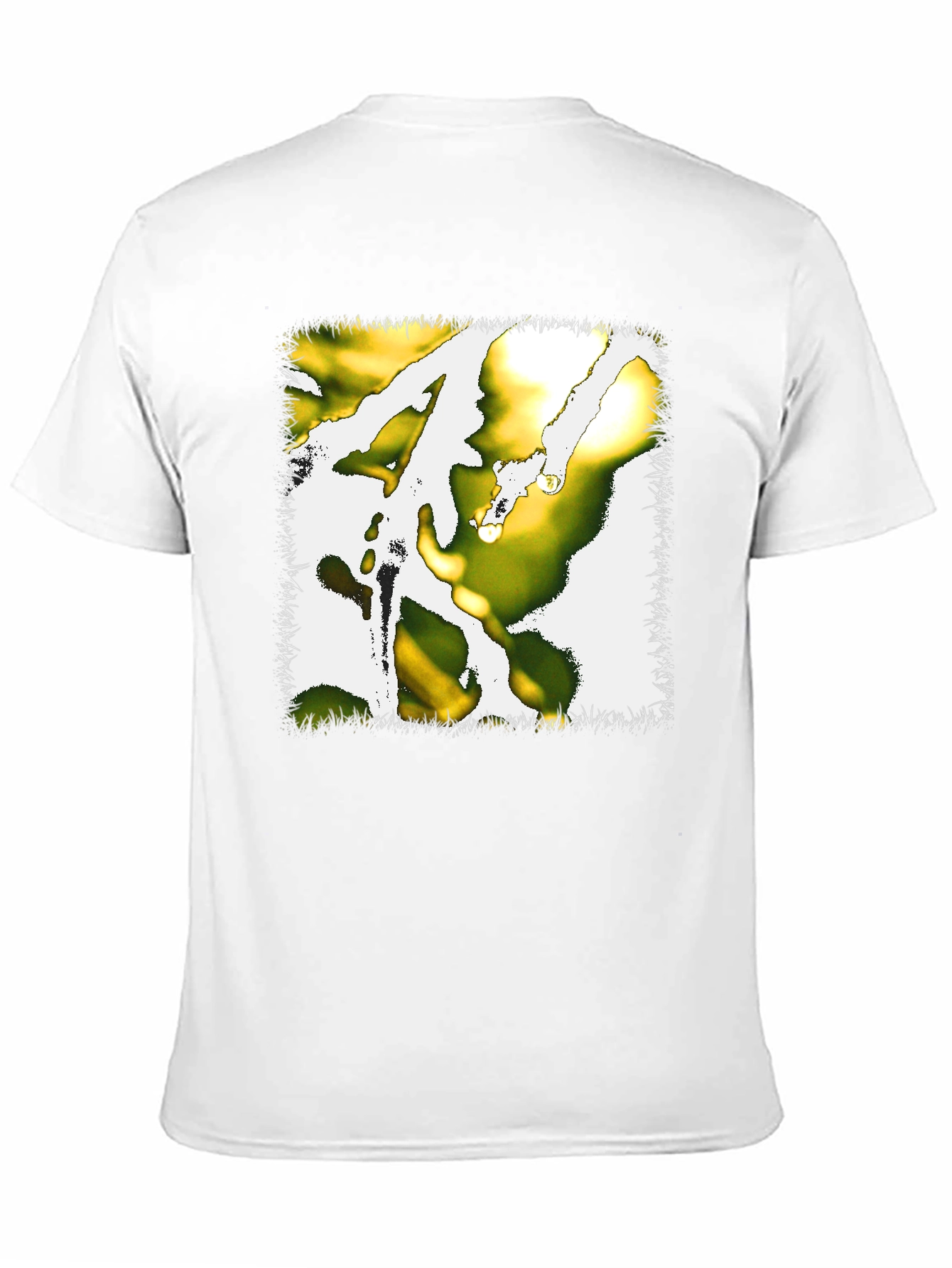 Abstract Graphic Print Tee - Black