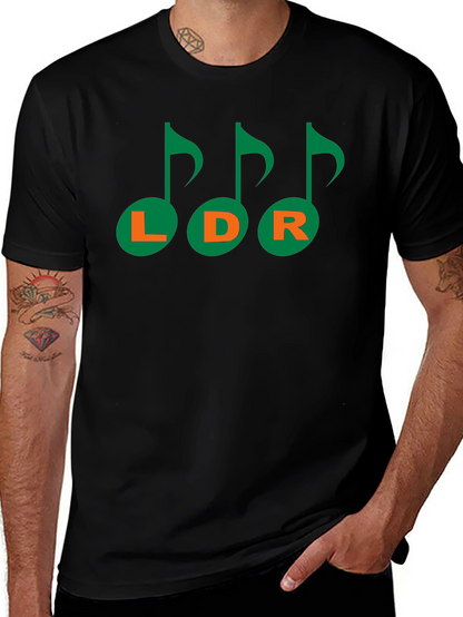Musical LDR Graphic Tee - Black Cotton T-Shirt