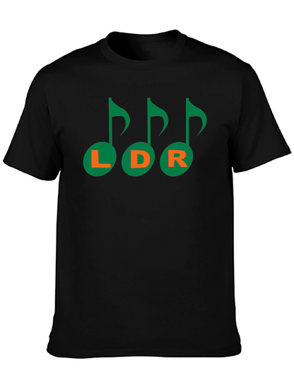 Musical LDR Graphic Tee - Black Cotton T-Shirt