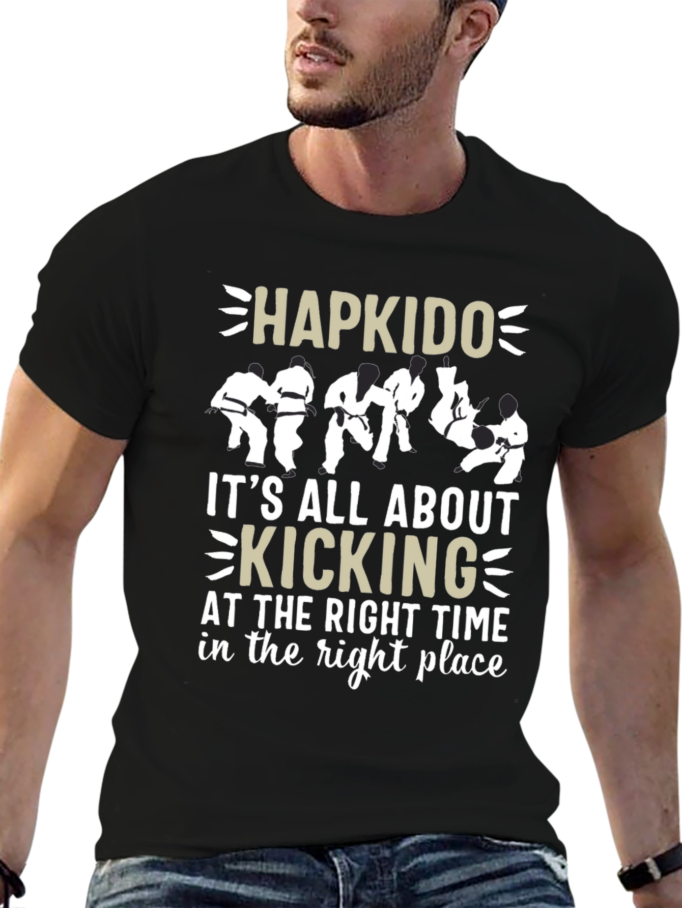 Hapkido Kicking T-Shirt - Martial Arts Design