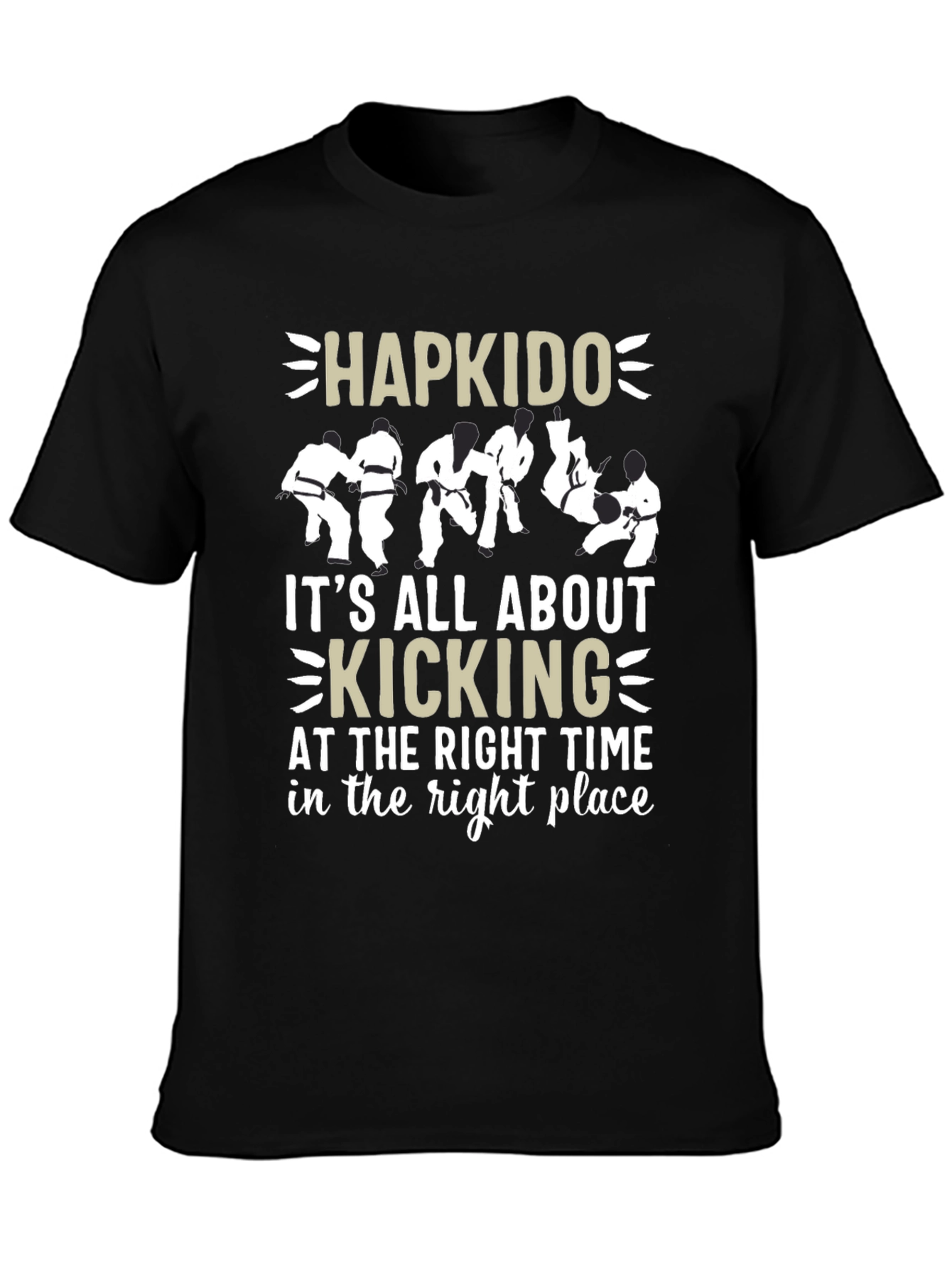 Hapkido Kicking T-Shirt - Martial Arts Design