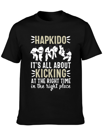 Hapkido Kicking T-Shirt - Martial Arts Design