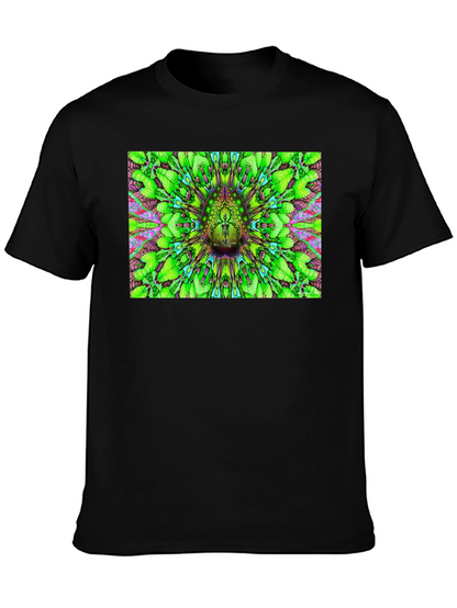 Psychedelic Green Pattern T-Shirt