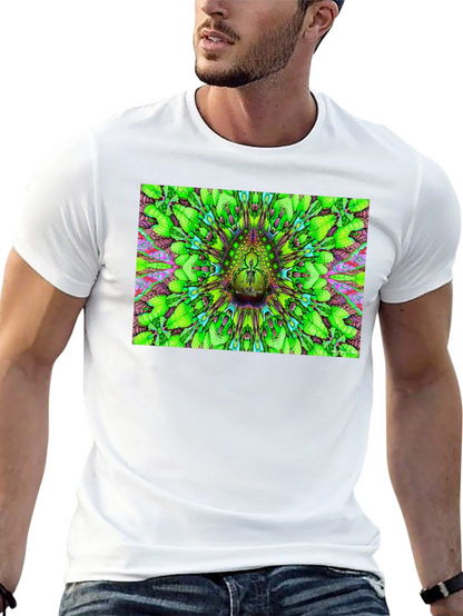 Psychedelic Green Pattern T-Shirt